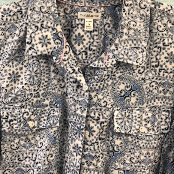 Croft & Barrow Women Plus 2X Button Down Shirt NWT - Picture 5 of 8